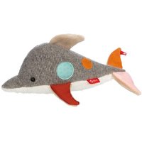 SIGIKID 43221 Kuscheltier Delfin Patchwork Sweety Yellow von sigikid