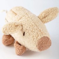 Sigikid 52907 - Kuschelfreunde Streifenschwein Rupert, Mister OLui, Fleece-Stofftier, 11 cm von sigikid