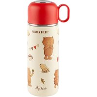 Sigikid 52929 - Isolierflasche Mister OLui, Motiv: Biberbär, Edelstahl 450 ml, Höhe: 20 cm von sigikid