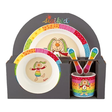 sigikid® Geschirr-Set Hase Rainbow Rabbit Kinderbunt von sigikid