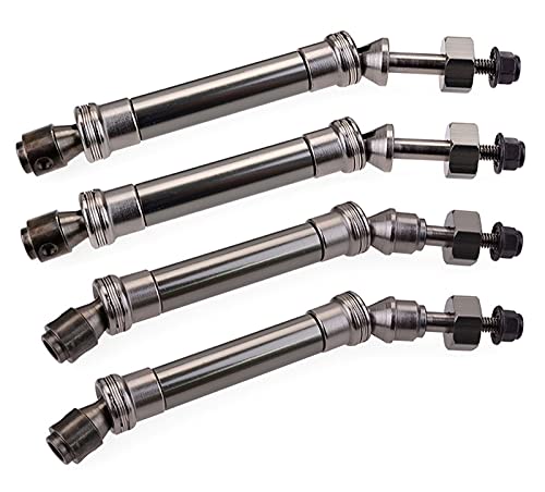 4Pcs 1:10 RC Auto Driveshaft Assembly Universal Axles CVD Heavy Duty Kompatibel mit Traxxas Slash 4X4 4WD Modellautos Achsen Ersatzteilen von sikkeby