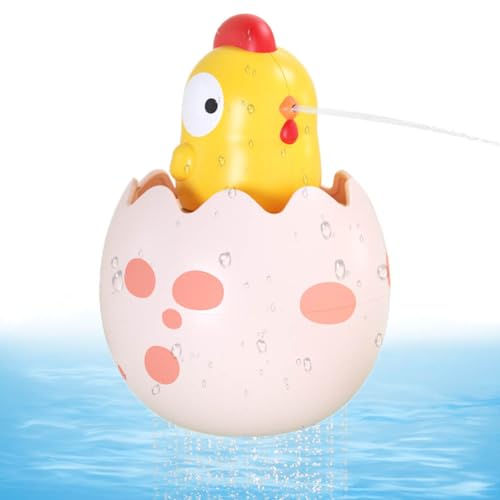 simyron Baby Bad Spielzeug,Badewannenspielzeug Wasserspielzeug Kinder,Niedliches Huhn Duschspielzeug,Kinderspielzeug Wasserpistole mit Wasserspray,Badespielzeug Kinder für Kinder Baby von 1 2 3 Jahre von simyron