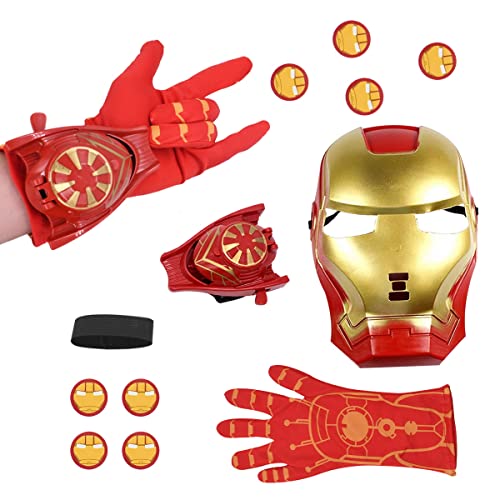 simyron Hero Maske mit Hero Maske und Hero Katapult Handgelenkspielzeug Hero Party Requisiten für Kinder Rollenspiel Kostüm Maske Maskerade Maske von simyron