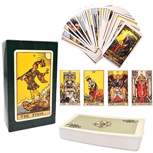 simyron Tarot Karten 78 Stück Radiant Rider Wait Tarot Tarot Zukunft Telling Spielkarten Set Tarot Karten Set Mit Bunten Box für Home Party für Familien Interaktion Anfänger simyron Tarot Karten 78 Stück Radiant Rider Wait Tarot Tarot Zukunft Telling Spielkarten Set Tarot Karten Set Mit Bunten Box für Home Party für Familien Interaktion Anfänger von simyron