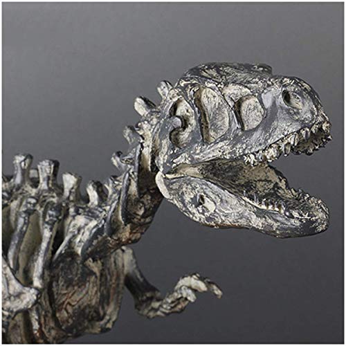 sjdoPulse 3D-T-Rex-Dinosaurierskelett-Modell, Dinosaurier-Skulptur, Fossiles Skelett Für Wissenschaftliches Spielen, Kunstharz, Basteln, Heimdekoration von sjdoPulse