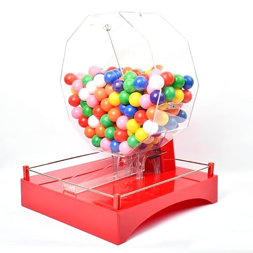 sjdoPulse Manual Lottery Machine, Hand Crank Ball Number Selector, Roulette Wheel Bingo Game Set, 300 4Cm Balls Capacity, for Entertainment Venues, Shopping Malls, Supermarkets von sjdoPulse