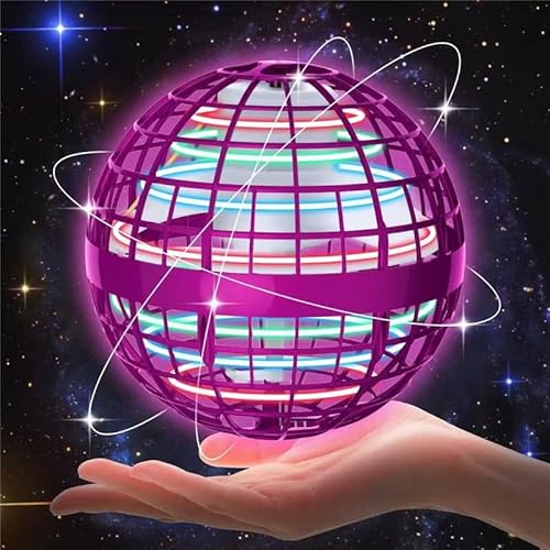 skicare 2025 Hover Ball Fliegender Ball, Flying Orb Ball Magische Spinnerin mit LED Licht Drohne für Kinder Boomerang Flugzeuge Spielzeug Geschenke für Jungen Mädchen Indoor Outdoor Fidget UFO (Pink) skicare 2025 Hover Ball Fliegender Ball, Flying Orb Ball Magische Spinnerin mit LED Licht Drohne für Kinder Boomerang Flugzeuge Spielzeug Geschenke für Jungen Mädchen Indoor Outdoor Fidget UFO (Pink) von skicare