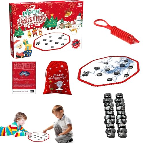 Skyrabbiter Magnetisches Schachspiel, Tragbares magnetspiel, Lustiges Tisch-Magnetspiel, Weihnachtsbaum Urlaub Partei, Partyzubehör für Familientreffen (8 Jahre und älter) (B) von skyrabbiter