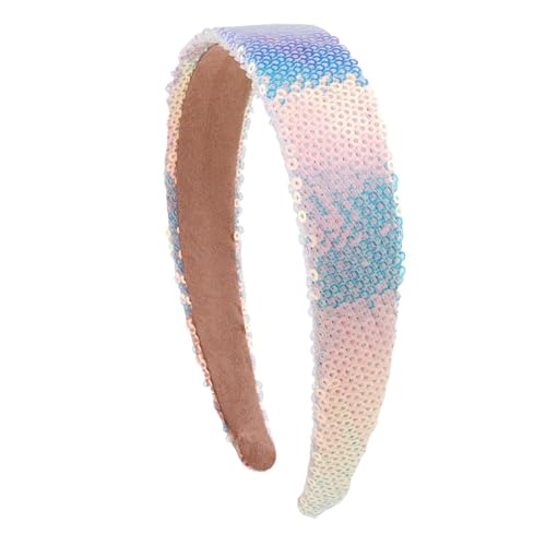 skyrabbiter Glitzerndes Haarband mit Pailletten für Damen Cosplay Haarband Karneval Party Kopfschmuck Haarreif Kopfbedeckung Kostüm für Ostertag Hochzeit Halloween Karneval Party (A) von skyrabbiter