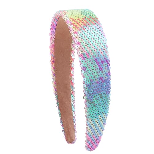 skyrabbiter Glitzerndes Haarband mit Pailletten für Damen Cosplay Haarband Karneval Party Kopfschmuck Haarreif Kopfbedeckung Kostüm für Ostertag Hochzeit Halloween Karneval Party (F) von skyrabbiter