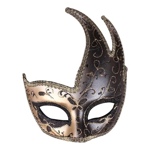 skyrabbiter Party Karneval Augenmaske Venetian Gesichtsmaske Halloweenmaske Maskerade für Kostümfeste Abendkleid Tanz Ball (Mehrfarbig) (A) von skyrabbiter