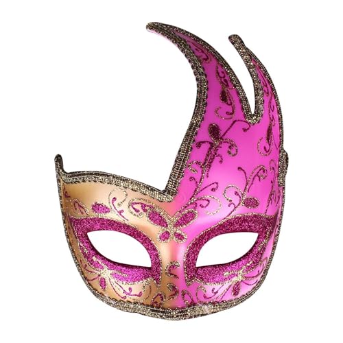 skyrabbiter Party Karneval Augenmaske Venetian Gesichtsmaske Halloweenmaske Maskerade für Kostümfeste Abendkleid Tanz Ball (Mehrfarbig) (B) von skyrabbiter