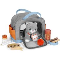 Small Foot 12601 - Katze mit Tasche und Pflege-Set von small foot