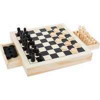 small foot 11208 Spiele-Set Schach, Dame & Mühle von small foot