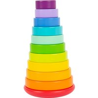 small foot 11794 Stapelturm Steckspiel Regenbogen von small foot