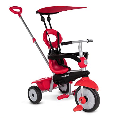 smarTrike Zoom Kleinkind-Dreirad für 1-, 2-, 3-jährige – 4-in-1 mehrstufiges Dreirad, rot von smarTrike