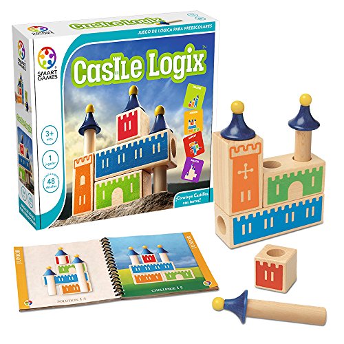 SmartGames Castle Logix | Spielzeug für Kinder 3 Jahre | Puzzle 3 Jahre | Kinderspiele | Lernspiele Kinder 3 Jahre | Spiele Kinder 3 Jahre | 1 Spieler von SmartGames