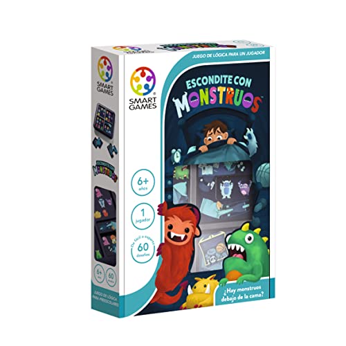 SmartGames – Versteck mit Monstern | Brettspiele für Kinder 6 Jahre | Kinderpuzzle | Spiele Kinder 6 Jahre oder älter | Brettspiel 6 Jahre | Kinderspiele von SmartGames