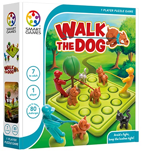 smart games - Walk The Dog, Puzzle Game with 80 Challenges, 7+ Years von SmartGames