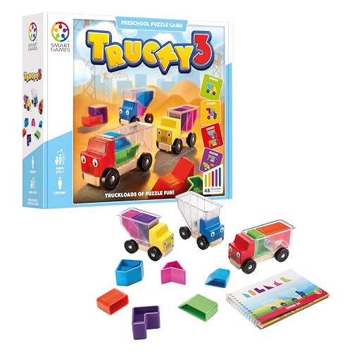 smart games - Trucky 3, Preschool Puzzle Game with 48 Challenges, 3+ Years von SmartGames