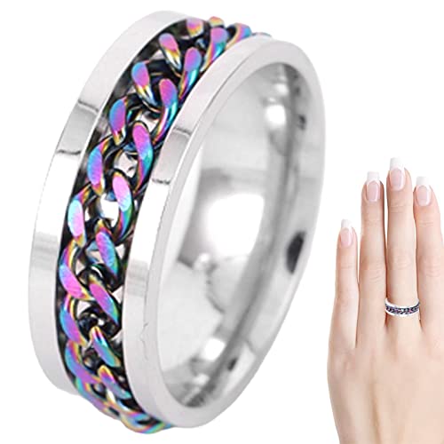 smashing Fidget für Angst - Vintage-Ringe für Frauen,Angst Intertwine Spinner Band für Frauen Männer Stress abbauen von smashing