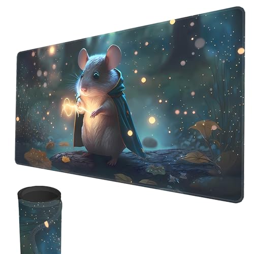 MTG Spielmatte, 61 x 35 cm TCG Spielmatte Genähte Kanten Sammelkartenspiel Spielmatten mit Aufbewahrungstasche Glatte Gummioberfläche Kampfspielmatte von smatcamp