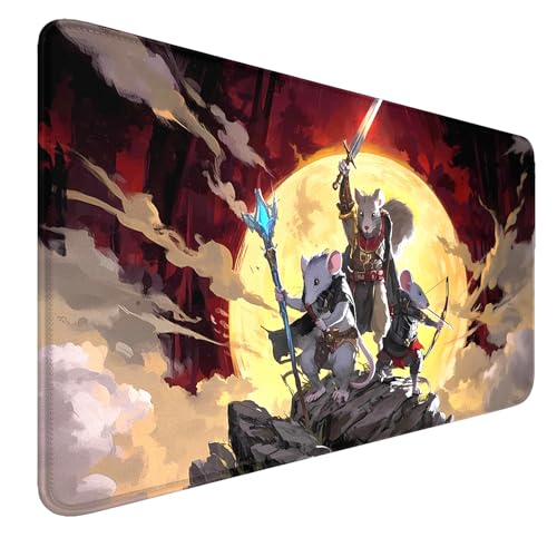 MTG Spielmatte Genäht Kanten, rutschfeste MTG Spielmatten, TCG Spielmatte 24“ x 14“ Board Game MTG Matten + Aufbewahrungstasche Für Personen ab 14 Jahren 4 Spieler von smatcamp