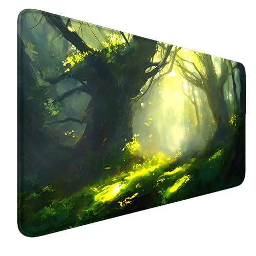 smatcamp MTG Spielmatte, 24“ x 14“ MTG Spielmatte mit Zonen, genähte Kanten Spielmatte Trading Card Game Spielmatten Mauspad Glatte Gummioberfläche TCG Spielmatte mit Aufbewahrungsbeutel von smatcamp