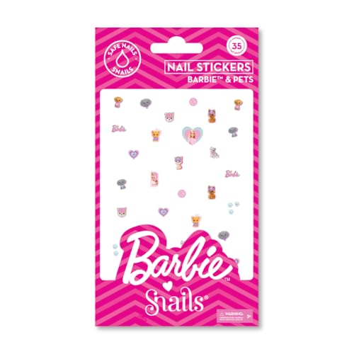 Snails 510465 Kinder Nagelsticker Barbie Pets, 35 abziehbare 3D Sticker mit niedlichen Haustieren von snails safe nails