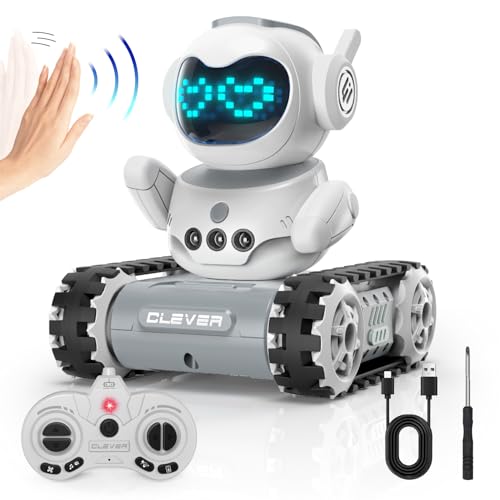 snookids Roboter Kinder Spielzeug - Ferngesteuerte Roboter mit LED-Augen und Musik, Wiederaufladbar Roboter RC und Gestensensor, Programmierbar Robot Geschenk für Jungen und Mädchen von snookids