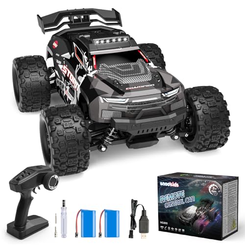 snookids Ferngesteuertes Auto - 1:18 High Speed RC Auto Offroad Buggy 40 km/h, 2,4 GHz 4WD All Terrain RC Drift Car Monstertruck Spielzeug Geschenk für Kinder Erwachsene von snookids