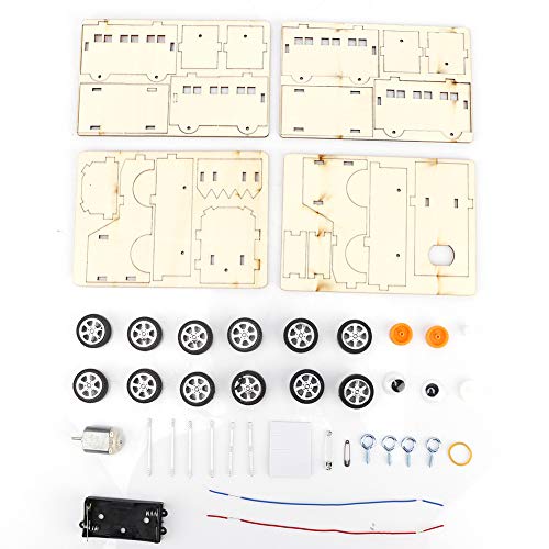 Mechanische Zugmodellbausätze, DIY kleines Zugmodell, wissenschaftliches Experiment, Spielzeugfahrzeugbausätze, einzigartiges Präsent für Geburtstag und Weihnachten von sojupcal