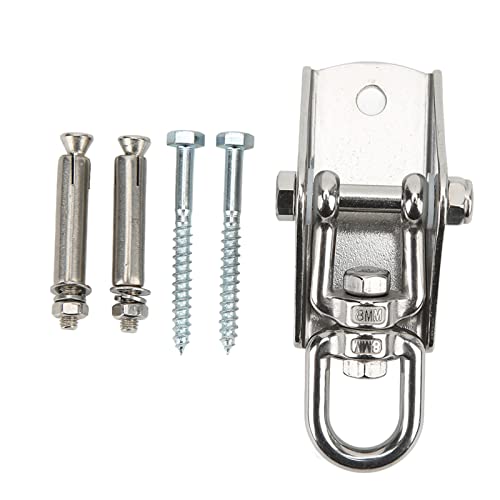 sojupcal Heavy Duty Yoga Suspension Hooks Stainless Steel Hammock Hooks with Screws for Yoga Sandbags Swing Fixation Seat, Tree,Yoga,Gym von sojupcal