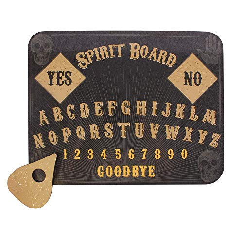 Bold & Eerie Black MDF Skull Print Spirit Board – 39 cm x 1,2 cm (1 Stück) – Gruseliges Design und außergewöhnliche Handwerkskunst – perfekt für Halloween von something different