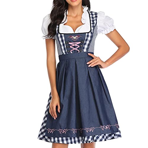 spier Oktoberfest-Kostüm für Damen, National Style Beer Festival Wench Kostüm Oktoberfest Dirndlkleid mit Schürze Maid Uniform Suit spier Oktoberfest-Kostüm für Damen, National Style Beer Festival Wench Kostüm Oktoberfest Dirndlkleid mit Schürze Maid Uniform Suit von spier