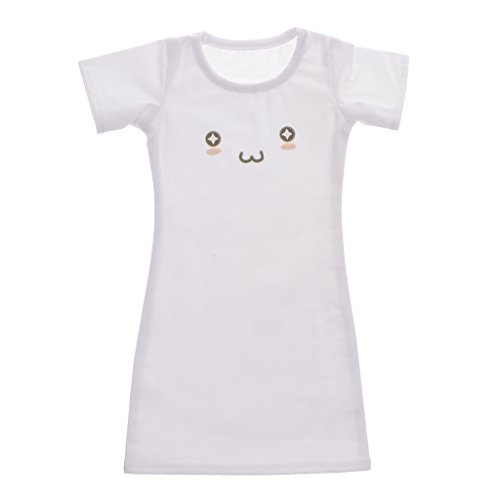 Cotton White Long T-Shirt Dress for 1/3 BJD SD LUTS Dolls Short Sleeve Outfit Cotton White Long T-Shirt Dress for 1/3 BJD SD LUTS Dolls Short Sleeve Outfit von sporful