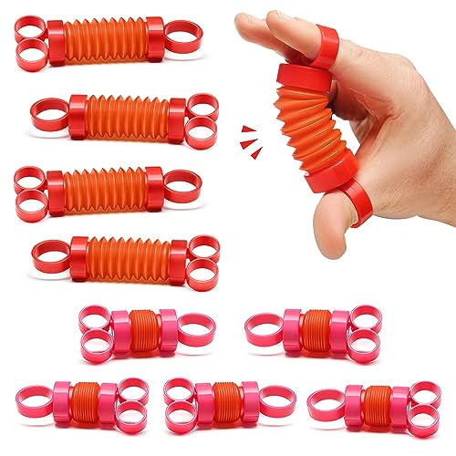 Finger Poppers Fidget Toys, 10er-Set für Männer Frauen, Fingerspielzeug, Stressabbau, Fingerstärker, Sensorisches Anti Stress Spielzeug, Therapeutisches Spielzeug, Abbau von Ängsten und Spannungen von stargo