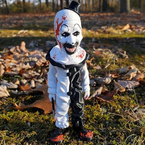 stepsin Art The Clown Figure Terrifier Statue Horror Movie Action Figures Killer Clown Bust Sculpture Terrifier Merch Collectible Home Office Garden Decor von stepsin