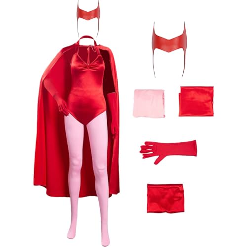 stepsin Scarlet Witch Costume Women Wanda Maximoff Outfits Halloween Wanda Cosplay Costume Scarlet Witch Headpiece Jumpsuit Cloak Full Set stepsin Scarlet Witch Costume Women Wanda Maximoff Outfits Halloween Wanda Cosplay Costume Scarlet Witch Headpiece Jumpsuit Cloak Full Set von stepsin