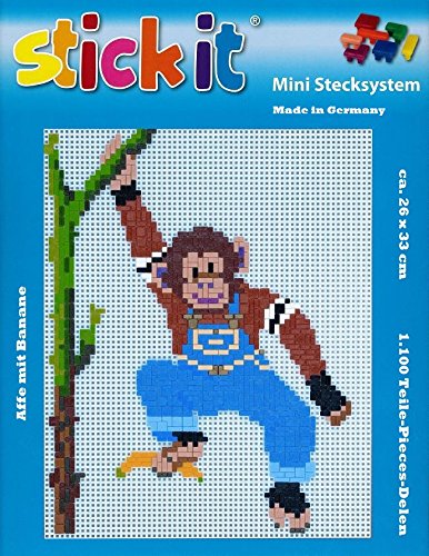 stickit Mini Stecksystem AFFE mit Banane ca. 1.100 Teile Nr. 41176 von stickit