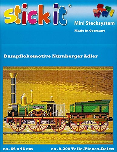 stickit Mini Stecksystem Dampflokomotive Nürnberger Adler ca. 9.200 Teile Nr. 42138 von stickit