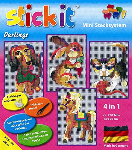 stickit Mini Stecksystem Darlings 4 in 1 ca. 750 Teile Nr. 41011 von stickit