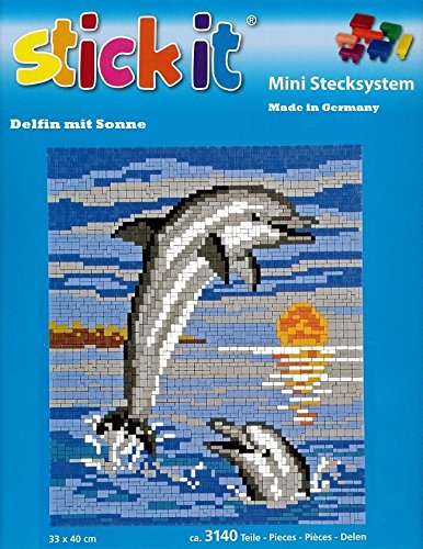 stickit Mini Stecksystem Delfine mit Sonne ca. 3.140 Teile Nr. 41051 von stickit