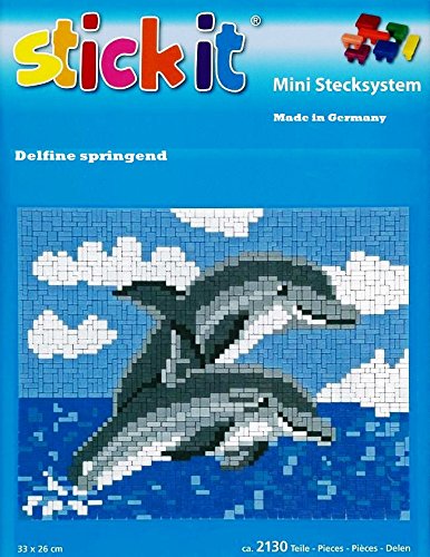 stickit Mini Stecksystem Delfine springend ca. 2.130 Teile Nr. 41052 von stickit