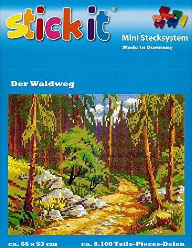 stickit Mini Stecksystem Der Waldweg ca. 8.100 Teile Nr. 41278 von stickit