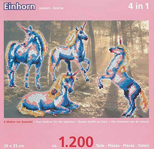 stickit Mini Stecksystem Einhorn 4 in 1 ca. 1.200 Teile Nr. 41072 von stickit