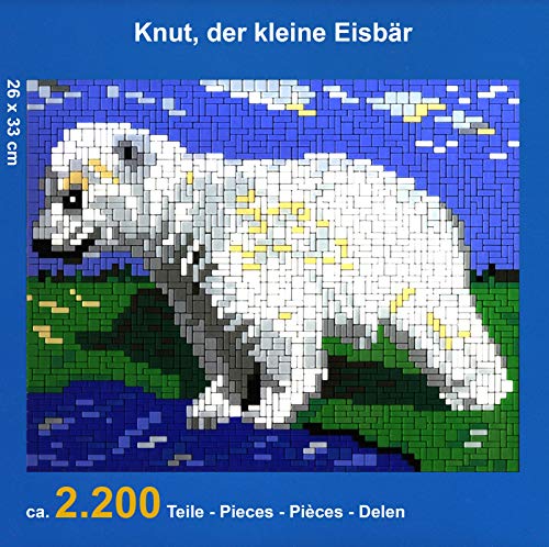 stickit Mini Stecksystem Eisbär Knut am Wasser ca. 2.200 Teile Nr. 41078 von stickit