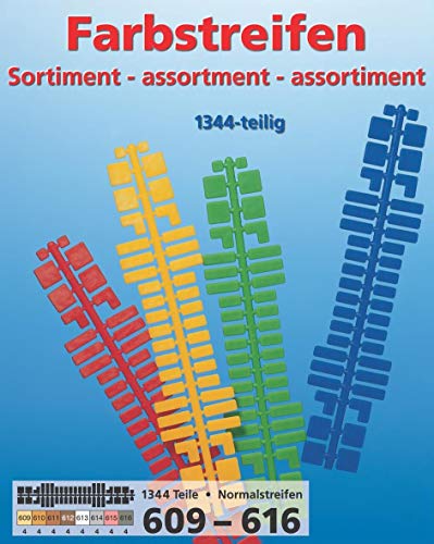 stickit Mini Stecksystem Farbstreifensortiment Standard v. 609-616, ca. 1.344 Teile Nr. 40101, im Polybeutel von stickit