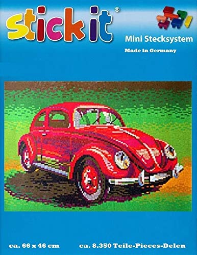 stickit Mini Stecksystem Käfer rot ca. 8.350 Teile Nr. 41141 von stickit