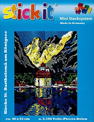 stickit Mini Stecksystem Kirche St. Bartholomä am Königsee ca. 5.100 Teile Nr. 42142 von stickit